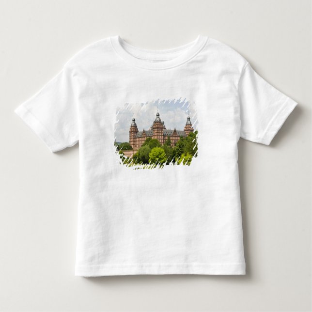 Camiseta Infantil Alemanha, Baviera, Bayern, Aschaffenburg. Esquema (Frente)