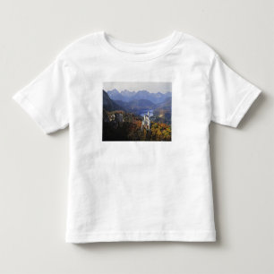 Camiseta Infantil Alemanha, Baviera, Castelo de Neuschwanstein. Rei