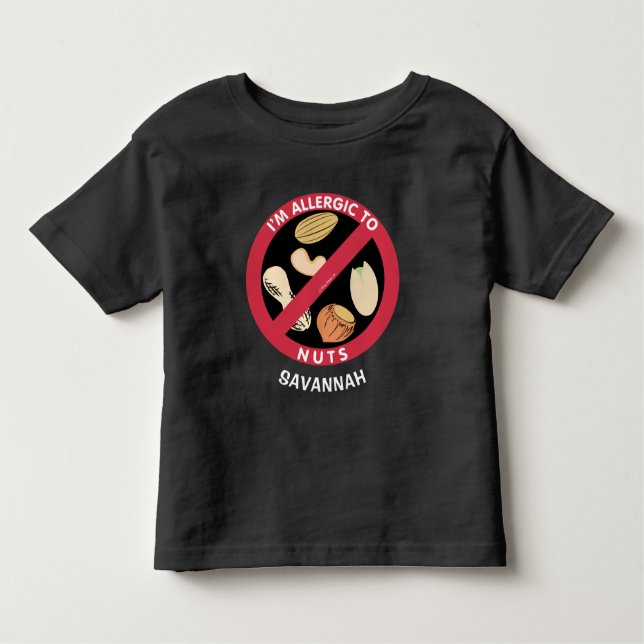 Camiseta Infantil Alergia A Loucos Crianças Alergia Personalizada (Frente)