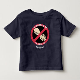 Camiseta Infantil Alérgico à alergia dos miúdos dos amendoins