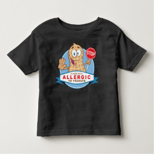 Camiseta Infantil Alérgico aos amendoins