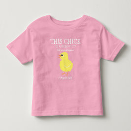Camiseta Infantil Alerta personalizado pintinho da alergia da páscoa