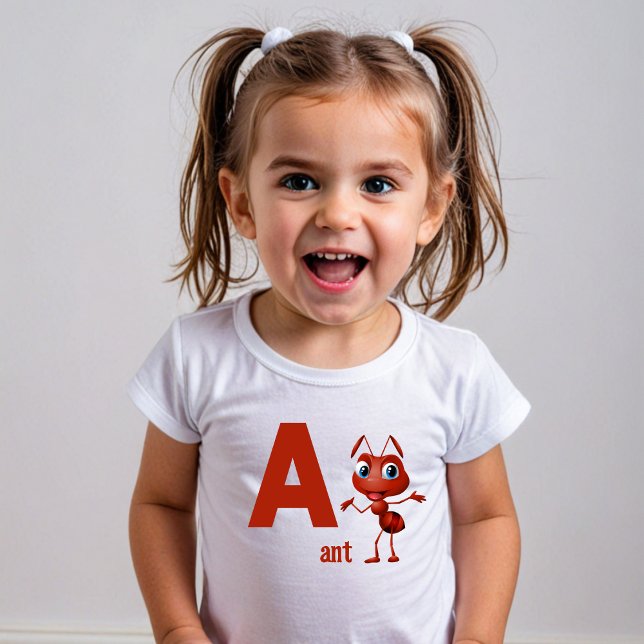 Camiseta Infantil Alfabeto Antics (Criador carregado)
