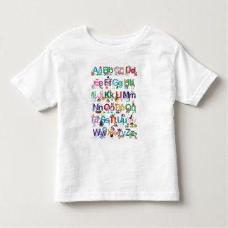 Camiseta Infantil Alfabeto do divertimento