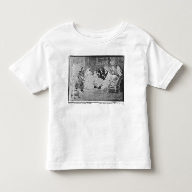 Camiseta Infantil Alfred de Musset Eugene Delacroix (Frente)