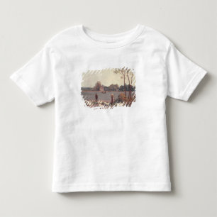 Camiseta Infantil Alfred Sisley   nos bancos do Loing