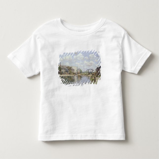 Camiseta Infantil Alfred Sisley | o canal St Martin, Paris (Frente)
