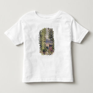 Camiseta Infantil Alfred Sisley   uma estrada em Louveciennes