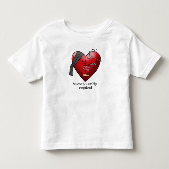Camiseta Infantil Algum (para um coração emendado) TShirt exigido (Frente)
