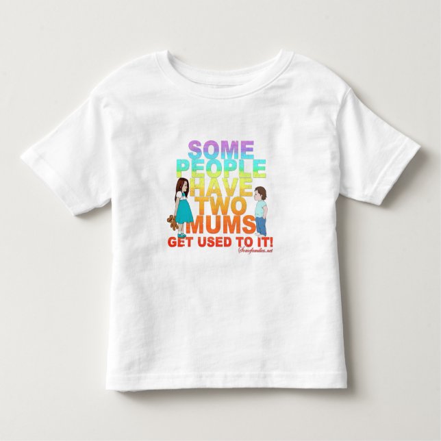 Camiseta Infantil Algumas pessoas têm duas mães (Frente)