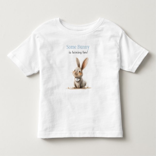 Camiseta Infantil Alguns Aniversários de criança Bunny (Frente)