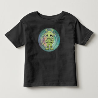 Camiseta Infantil Alienígena Verde