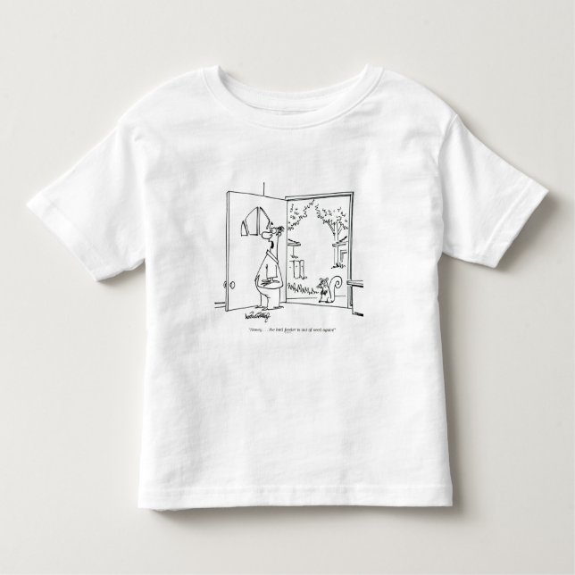 Camiseta Infantil Alimentador vazio do pássaro (Frente)