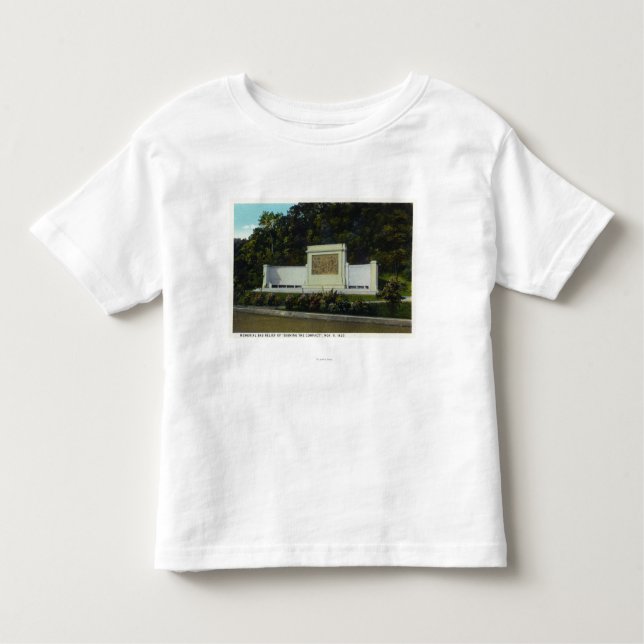 Camiseta Infantil Alivio de Bas memorável da assinatura compacta (Frente)