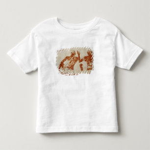 Camiseta Infantil Alivio pintado que descreve um jogador de flauta
