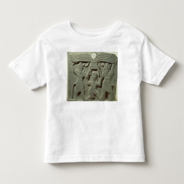 Camiseta Infantil Alivio representando Gilgamesh entre dois (Frente)