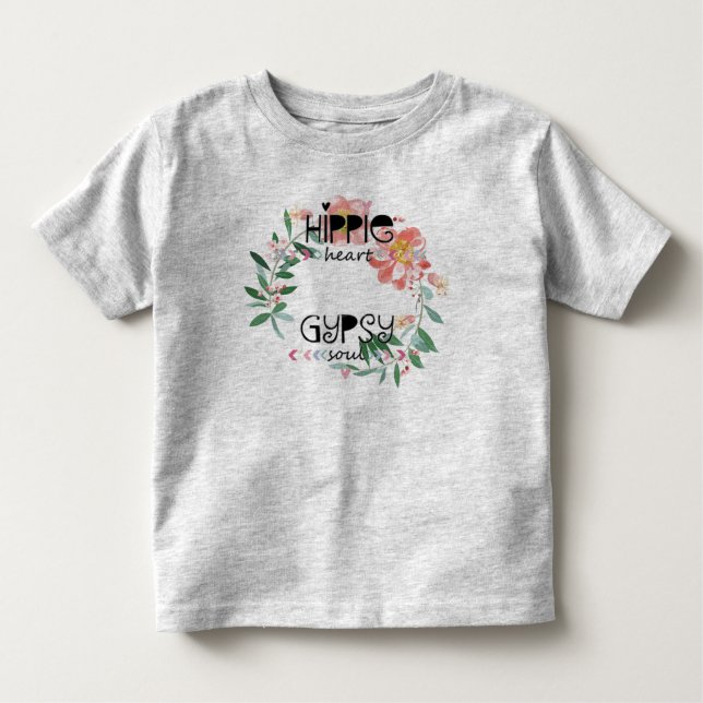 Camiseta Infantil Alma do cigano do coração do Hippie (Frente)