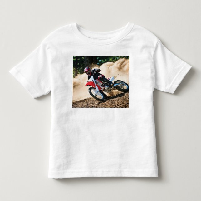 Camiseta Infantil almofada de lançamento de motocross (Frente)