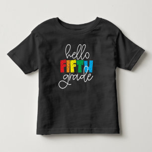 Camiseta Infantil Alô, 5º ano - Divertimento de volta ao professor u