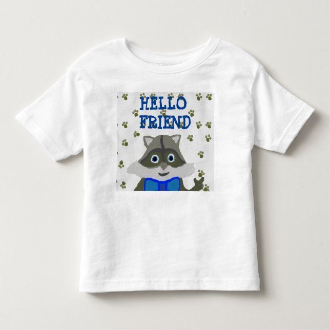 Camiseta Infantil alô amigo (Frente)