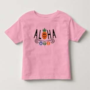 Camiseta Infantil Aloha Pineapple Design - Toddler Fine Jersey T-Shi