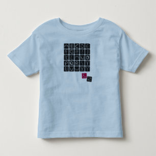 Camiseta Infantil alphabet2