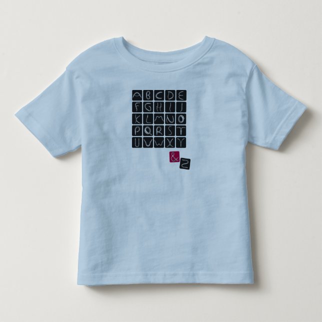 Camiseta Infantil alphabet2 (Frente)