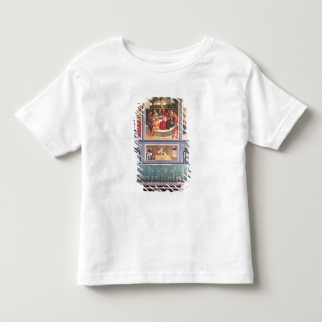 Camiseta Infantil Altar com um Triptych que descreve (Frente)