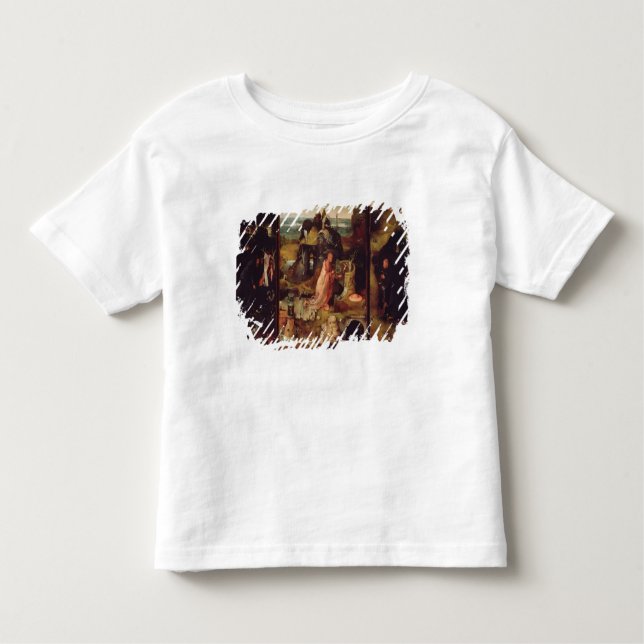 Camiseta Infantil Altarpiece dos eremitas (óleo no painel) (Frente)