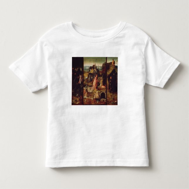 Camiseta Infantil Altarpiece dos eremitas (óleo no painel) (Frente)