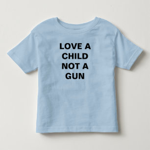 CAMISETA INFANTIL AMA UMA CRIANÇA E NÃO UMA ARMA