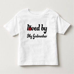 Camiseta Infantil Amado por meu T das meninas da criança do joaninha