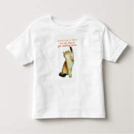 Camiseta Infantil Amante de Gato Preguiçoso Engraçado Fofo Gato