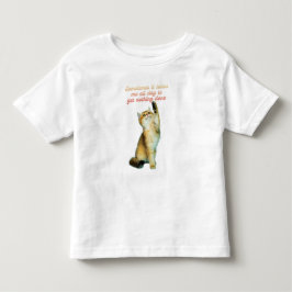 Camiseta Infantil Amante de Gato Preguiçoso Engraçado Gato Fofo