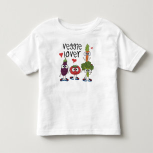 Camiseta Infantil Amante do vegetariano