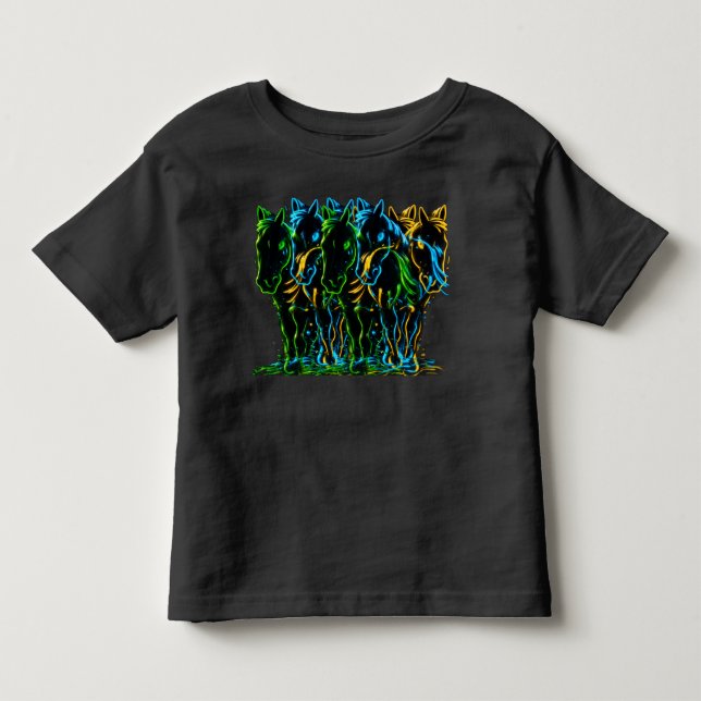 Camiseta Infantil Amantes de cavalos projetam (Frente)