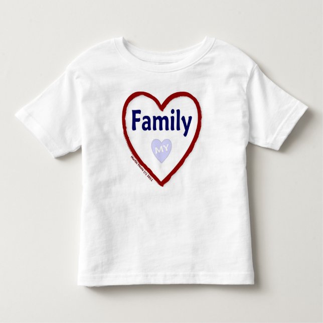Camiseta Infantil Amar Minha Família (Frente)