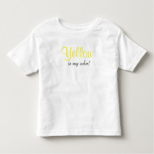 Camiseta Infantil Amarelo-Cinto É Minha Cor