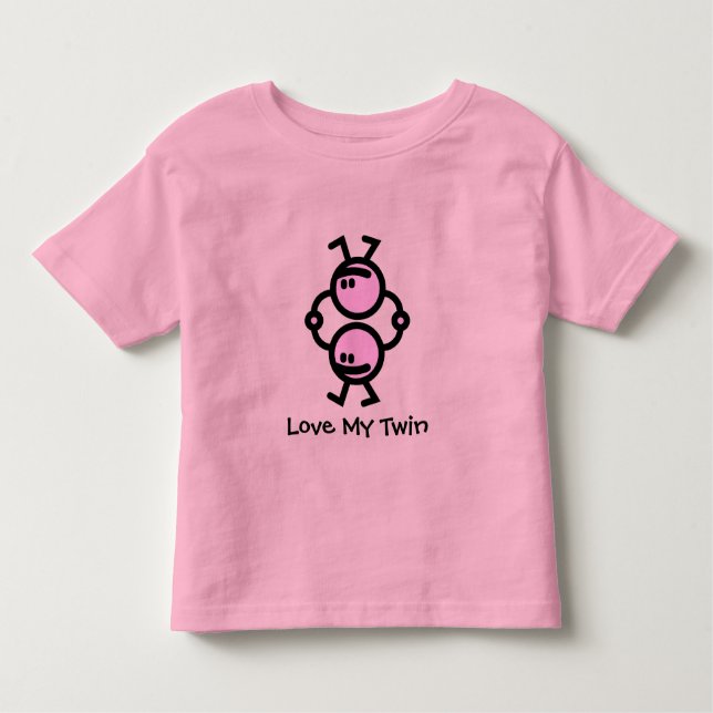 Camiseta Infantil Ame Meu Gêmeo (Frente)