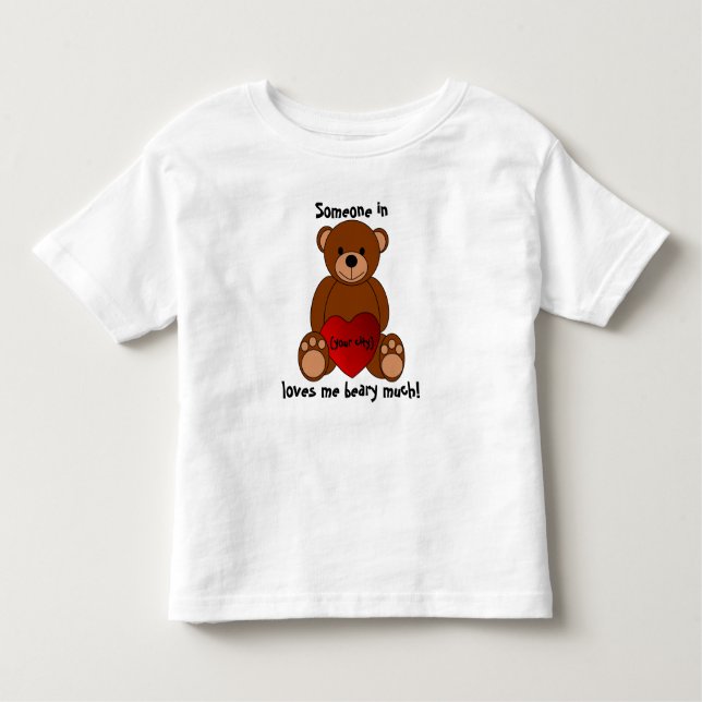 Camiseta Infantil "Ame-o Beary muito" t-shirt da criança (Frente)