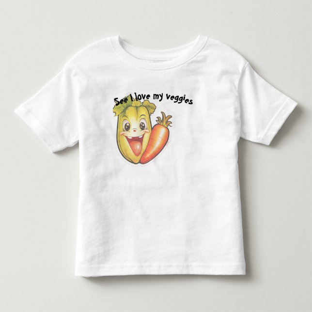 Camiseta Infantil Ame seus Legumes  (Frente)