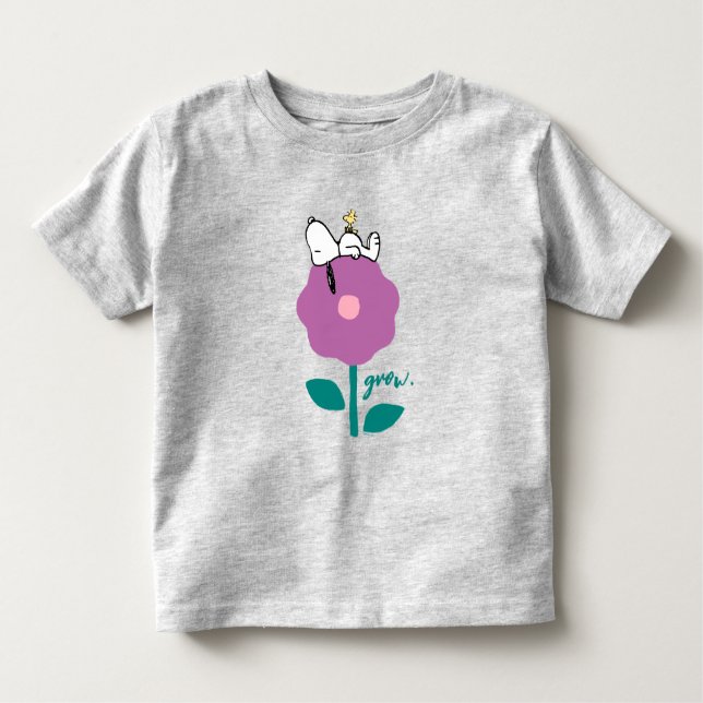 Camiseta Infantil Amendoins | Apito De Esnoopia E Flor De Madeira (Frente)
