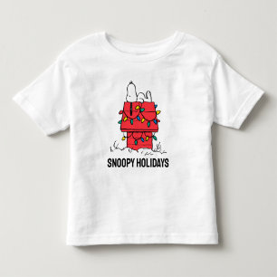 Camiseta Infantil Amendoins Cachorro de Snoopy com Luzes