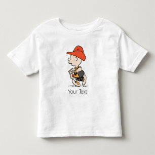 Camiseta Infantil Amendoins Charlie Brown Cowboy Halloween