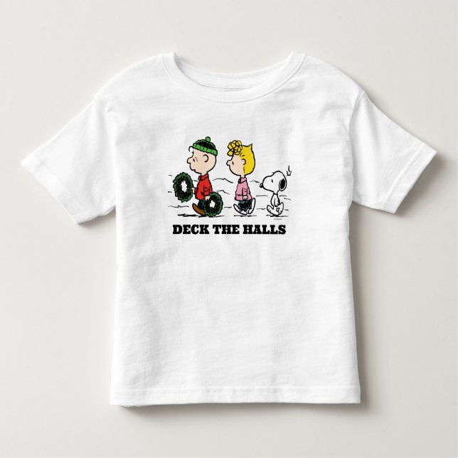 Camiseta Infantil Amendoins | Charlie Brown, Sally & Snoopy (Frente)