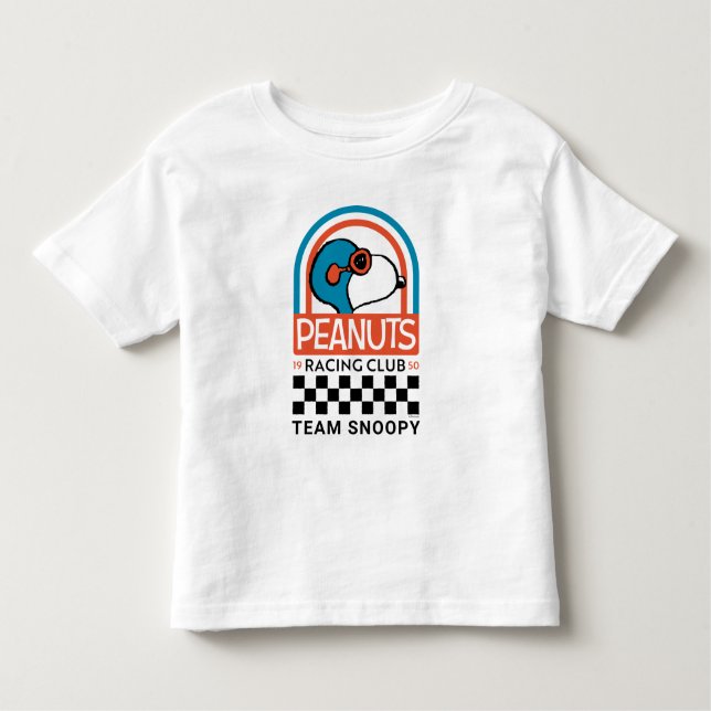 Camiseta Infantil Amendoins | Clube da Corrida de Snoopy (Frente)