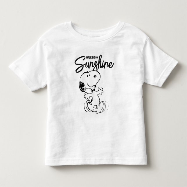 Camiseta Infantil Amendoins | Dança Snoopy (Frente)