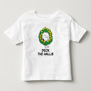 Camiseta Infantil Amendoins   Esnoopia e Woodstock Fúria de Natal