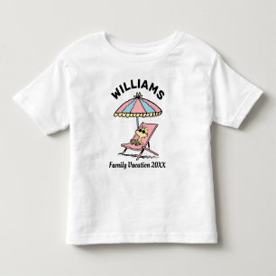 Camiseta Infantil Amendoins Férias da família Woodstock Beach