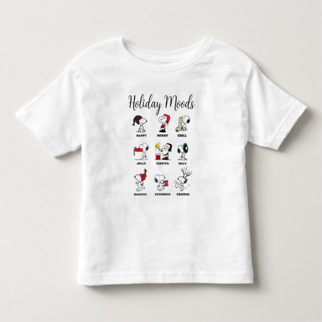 Camiseta Infantil Amendoins | Florestas de Natal de Snoopy (Frente)